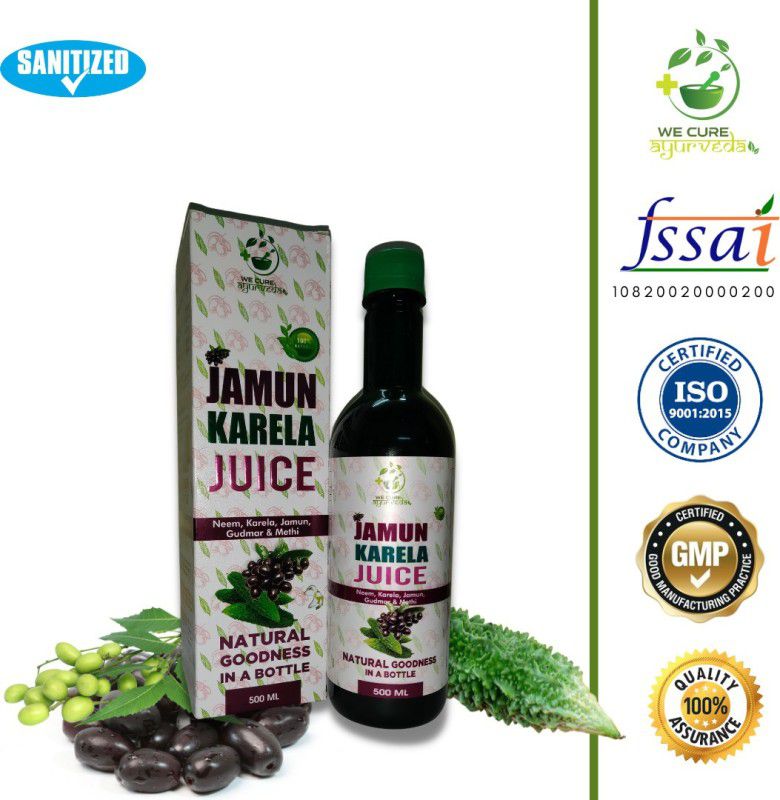 wecureayurveda Jamun Karela juice Good For Digesti Health Treats Constipations Diarrhoea 500 ML  (500 ml)
