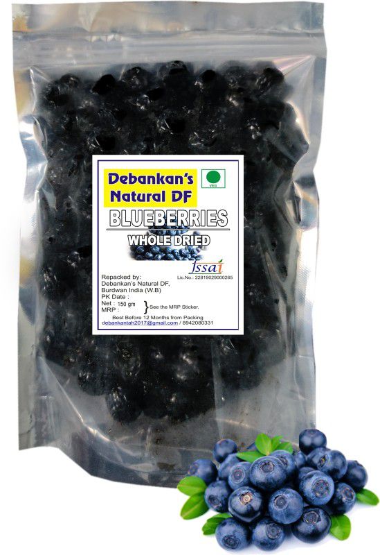 Debankan's Natural DF Dried Blueberries Blueberry (150 g) Blueberry  (150 g)