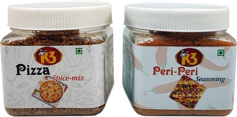 K3 Masala Peri-Peri (100gm) , Pizza Seasoning Spice Mix(100g) (Pack of 2)  (2 x 100 g)