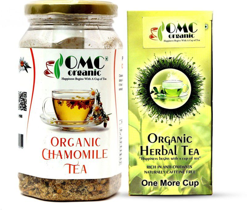One More Cup 1st Anniversary Buy 1 Organic Chamomile Tea(40gm) get 1 Herbal Tea Box free Chamomile Herbal Tea Mason Jar  (2 x 80 g)