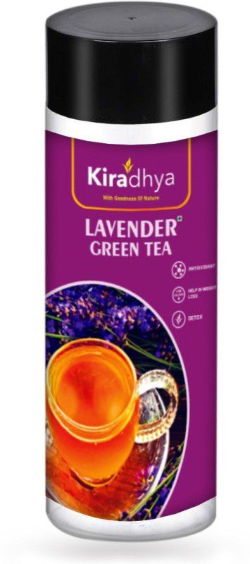 Kiradhya Trading Lavender Green Tea || Improves Sleep || Boost Immune Health - 75 G Lavender Tea Plastic Bottle  (75 g)