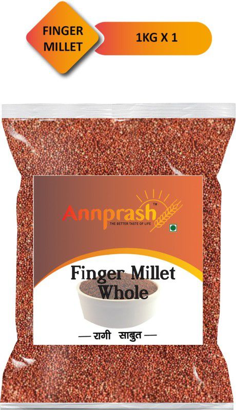 Annprash Best Quality Finger millet whole/ Ragi Sabut - 1kg Ragi  (1 kg)