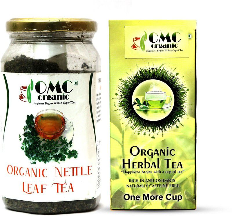 One More Cup 1st Anniversary Buy 1 Nettle Leaf Tea(40gm) get 1 Herbal Tea Box free Hibiscus Herbal Tea Mason Jar  (2 x 80 g)