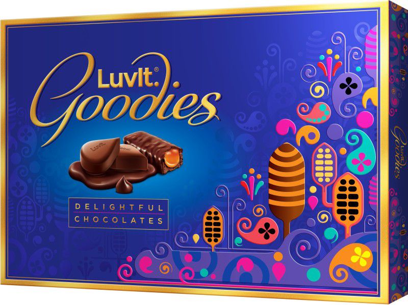LuvIt Goodies Chocolates Assorted Gift Pack | Diwali Chocolate Gift Set | Best Gift Box for Birthday Celebration | Multipack | Bars  (127.9 g)