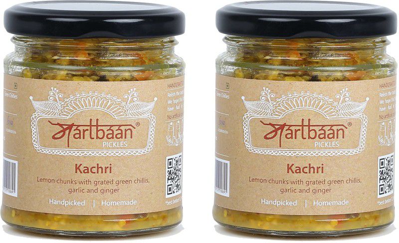 MARTBAAN Kachri Achar I Mix Pickle 290g each Lemon Pickle  (2 x 290 g)