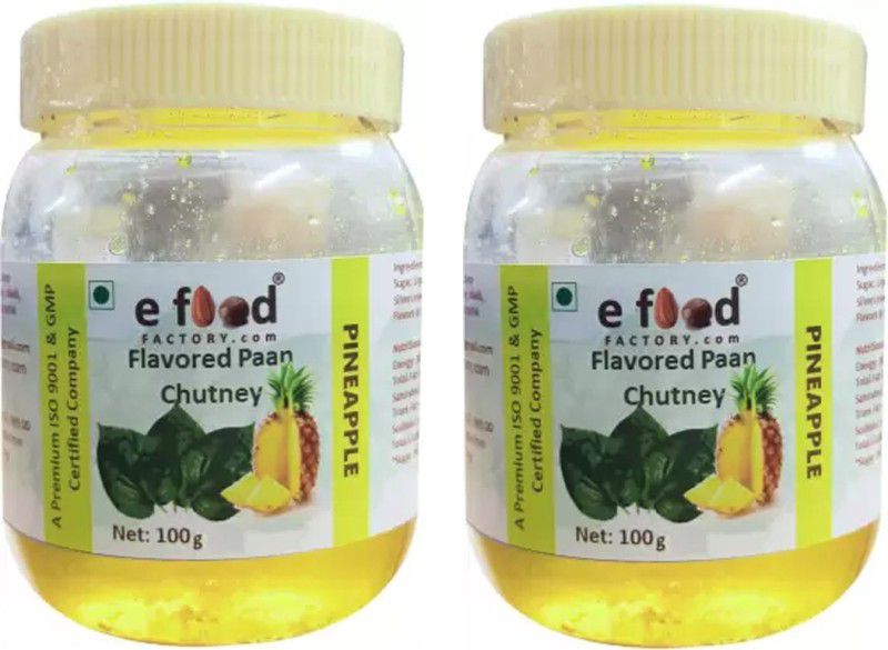 E Food Factory Pineapple Flavored Paan Chutney - 100 g each Pack of 2 Chutney Paste  (2x100 g)