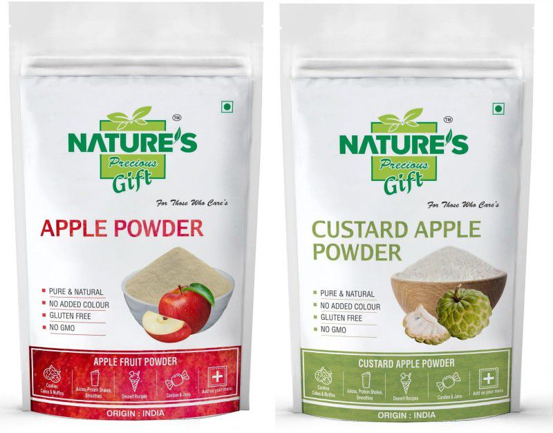 Nature's Precious Gift Apple Powder & Custard Apple Powder - 200 GM Each (Super Saver Combo Pack)  (400, Pack of 2)