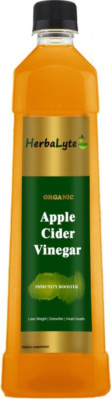 HERBALYTE Organic Apple Cider Vinegar - with strand of mother, W6 Vinegar  (500 ml)
