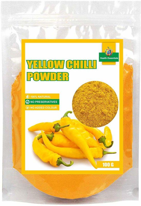 Jioo Organics Yellow Chilly Powder | Peeli Mirch Powder  (100 g)