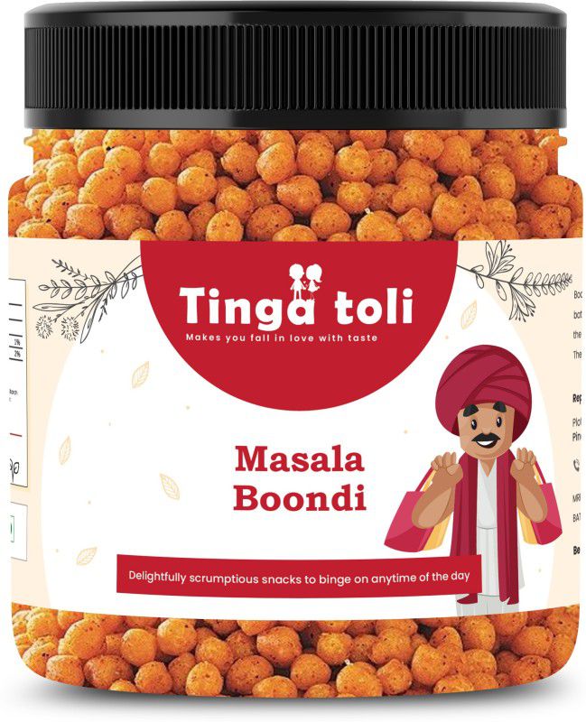 TINGA TOLI Homemade Masala Bundi Tikhi Boondi Charkhi Boondi Raita Boondi|Jar Pack  (120 g)