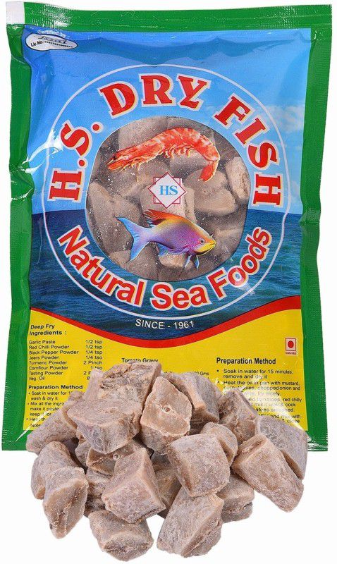 H.S Dry Fish Dry Shark Fish 500g Cubes 500 g  (Pack of 1)