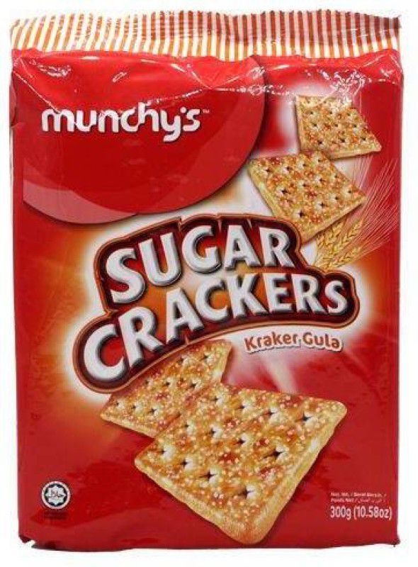 Munchy's Sugar Crackers Biscuit 300g Sweet & Salty  (300 g)