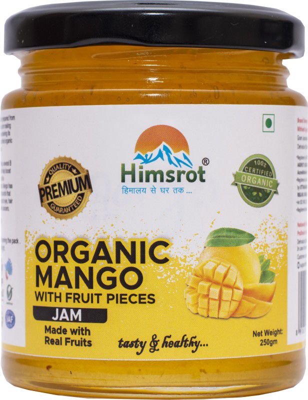 Himsrot Organic Mango Marmalade Jam with Real Mango Fruit Pieces 250 g