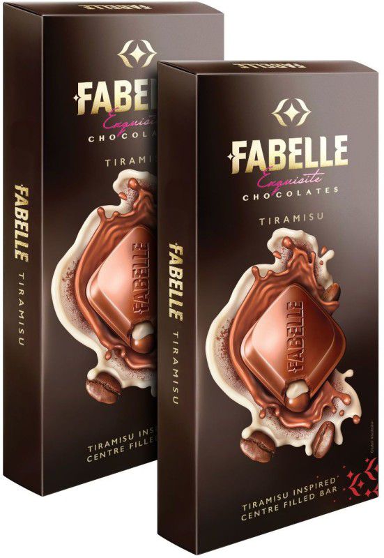 Fabelle Tiramisu Inspired Centre Filled Bars  (2 x 65.5 g)