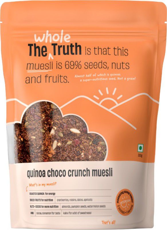 The Whole Truth Breakfast Muesli | Quinoa Choco Crunch Pouch  (320 g)