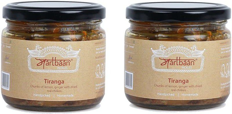 MARTBAAN Tiranga Achar |Trio Pickle 300g Each Pack of 2 Mixed Vegetable Pickle  (2 x 300 g)