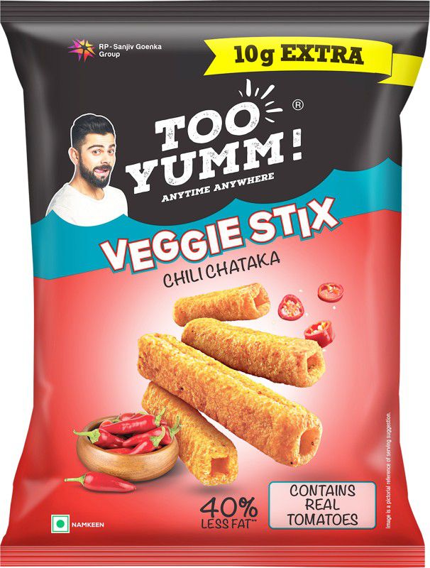 Too Yumm! Veggie Stix Chilly Chataka Chips  (65 g)
