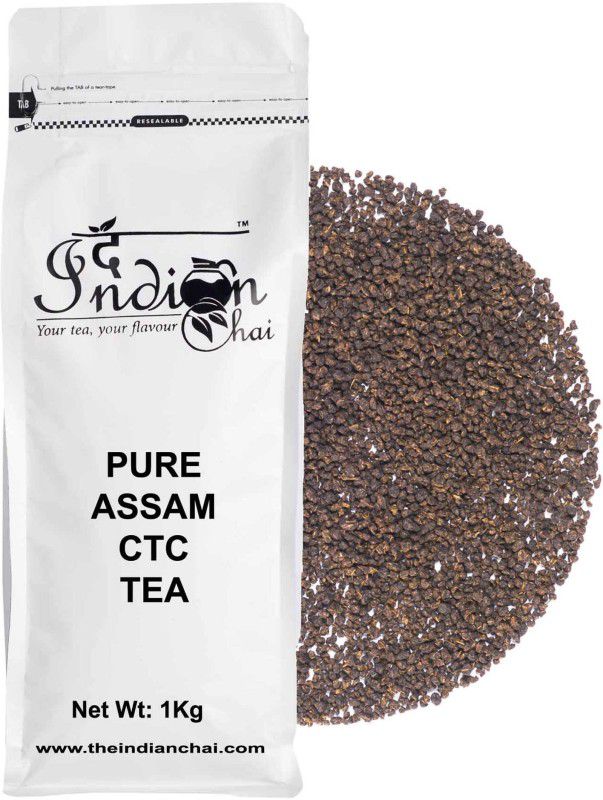 The Indian Chai Exotic Assam Ctc Garden Fresh Tea 1Kg, Gharwali Chai, Doodhwali Chai Tea Tetrapack  (1000)