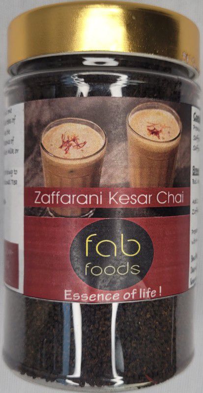 fab foods Zaffrani Kesar Tea (Indian Traditional Tea) | Organic premium Tea| Saffron Tea | Natural | Healthy Saffron Tea Plastic Bottle  (125 g)