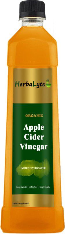 HERBALYTE Organic Apple Cider Vinegar - with strand of mother, c37 Vinegar  (1000 ml)