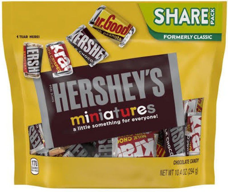 HERSHEY'S Miniatures Chocolate Candy Assortment 294g Truffles  (294 g)