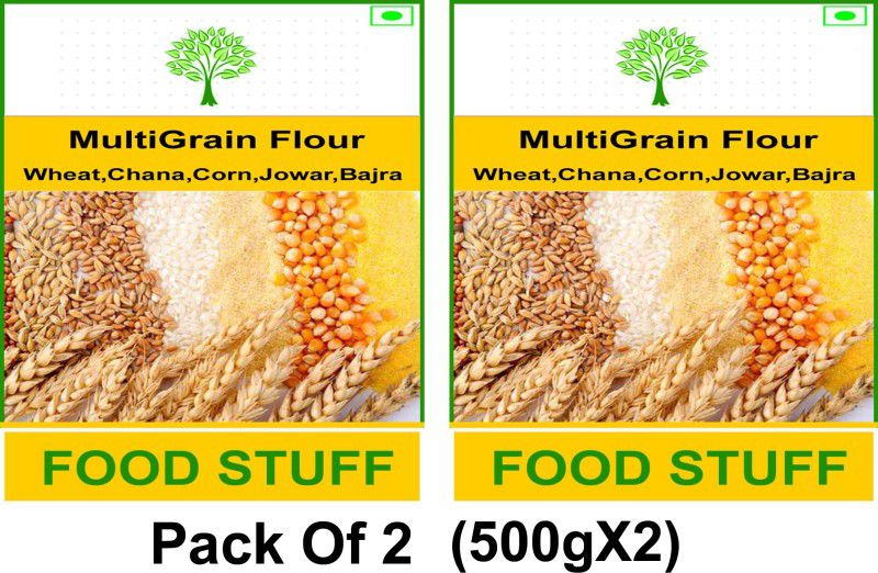 FOOD STUFF Best Quality Multigrain Flour Pack 2 (500gX2)  (1000 g, Pack of 2)