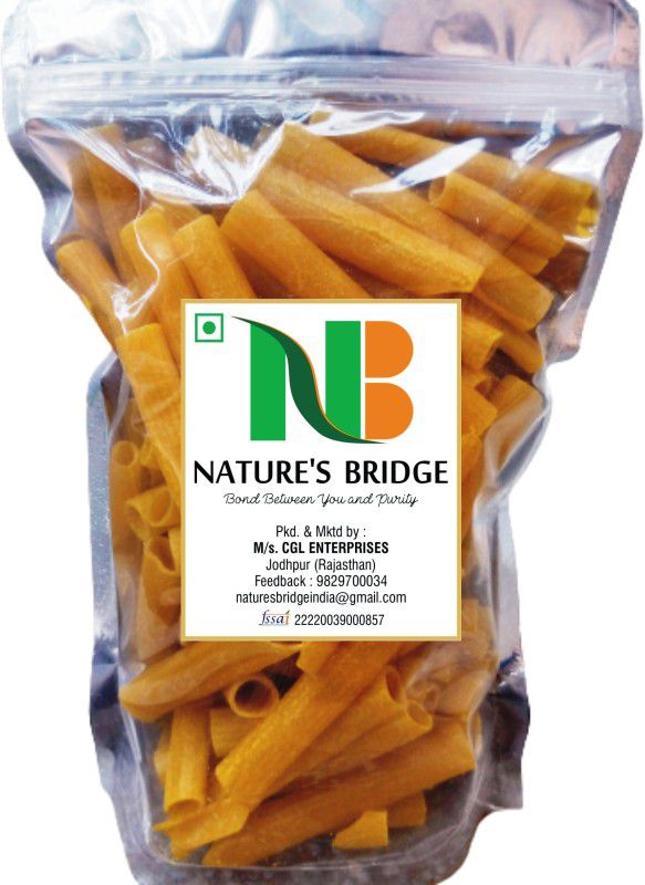 Nature's Bridge Golden Fingers Fryums, Ready to fry Papad snacks, Finger fryums -250 Gm (Full Size) Fryums 250 g