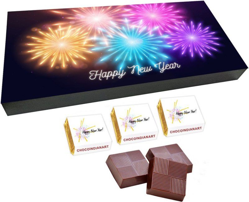 CHOCOINDIANART Pretty Happy New Year, 18pcs Delicious Chocolate Gift 20, Truffles  (18 Units)