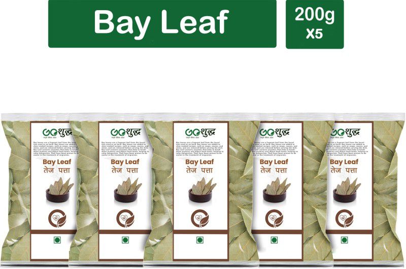 Goshudh Premium Quality Tej Patta (Bay Leaf)-200gm (Pack Of 5)  (5 x 200 g)