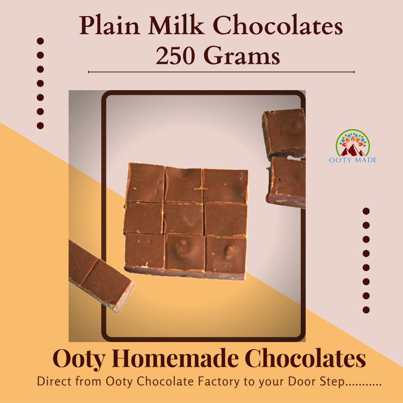 Ooty Made.Com Plain Milk Chocolates For You and Your Loved Ones Bars  (250)