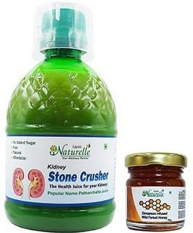 Farm Naturelle | Patharchatta Kidney Stone Crusher Juice| 400ml+ 55g Forest Honey  (400 ml)