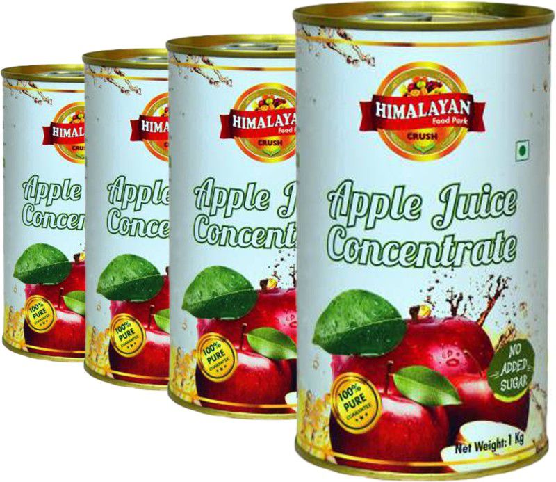 himalayan food park crush APPLE JUICE CONCENTRATE - PACK OF 4  (4 kg, Pack of 4)