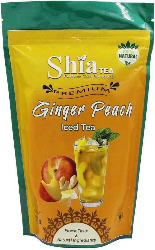 shia tea Ginger peached iced tea Ginger, Peach Black Tea Pouch  (100 g)