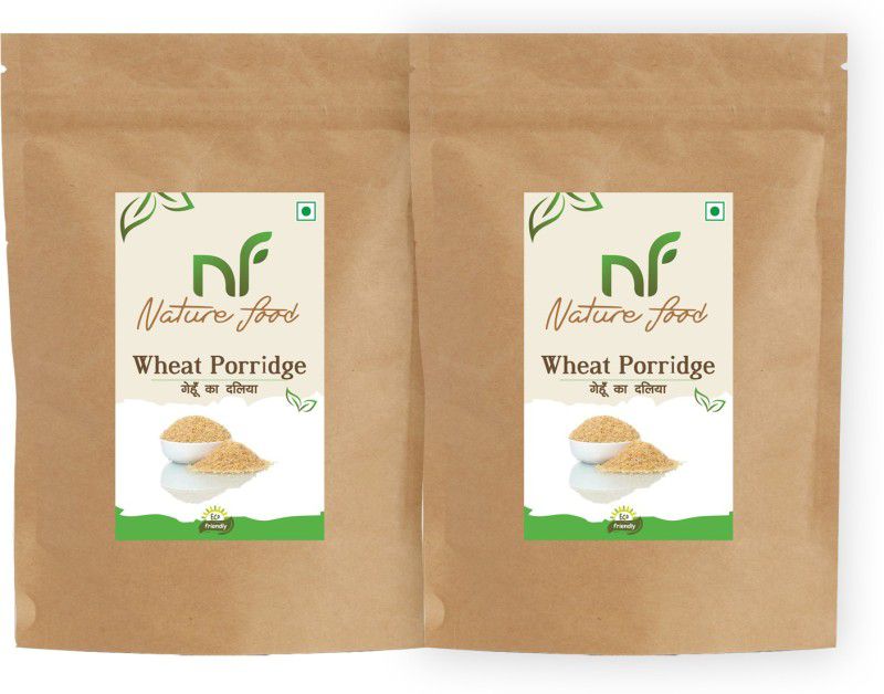 Nature food Best Quality Wheat Porridge /Gehun Daliya - 2kg (1kgx2) Pouch  (2 x 1 kg)