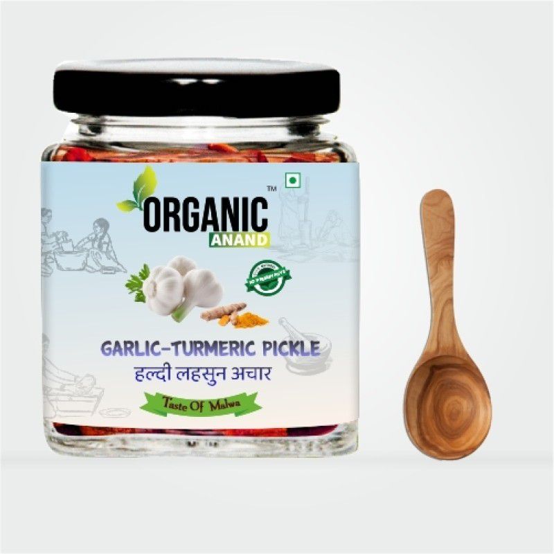 Organic Anand Garlic-Turmeric Pickle ( Lahsoon Kachi Haldi Ka Achaar ) Mixed Pickle  (250 g)