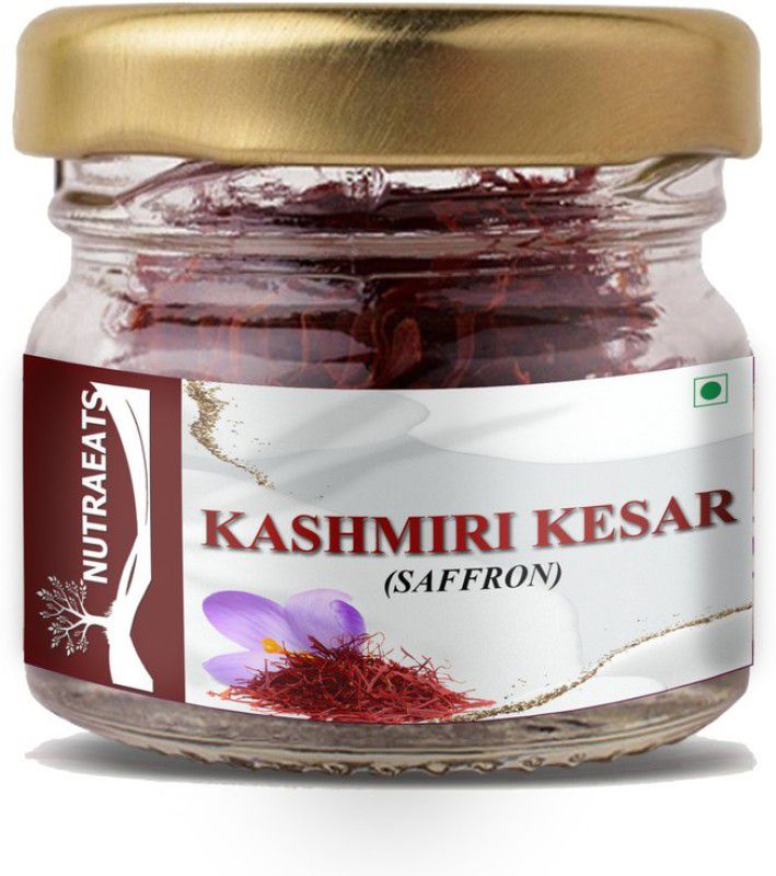 NutraEats Natural, Pure and Organic Finest, Grade Kashmiri Kesar / Saffron Threads 1g Pro  (1 g)