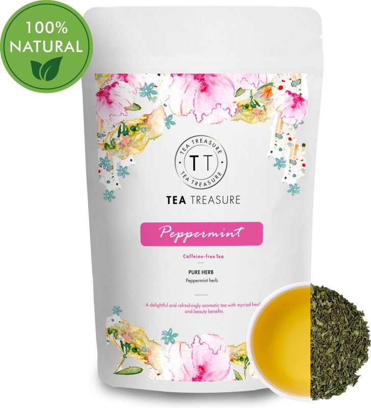 TeaTreasure Peppermint Herbal Infusion Tea Pouch  (100 g)