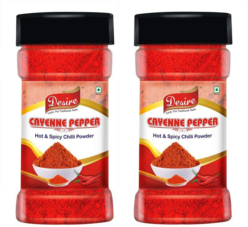 Desire Foods Cayenne Pepper Powder Pack of 2  (2 x 100 g)