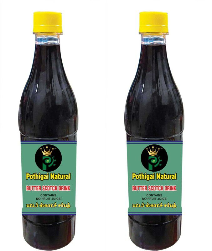 POTHIGAI NATURAL Combo Butter Scotch Sharbat 1500 ml /Energy Booster/Sweet and Healthy Drink  (2 x 750 ml)