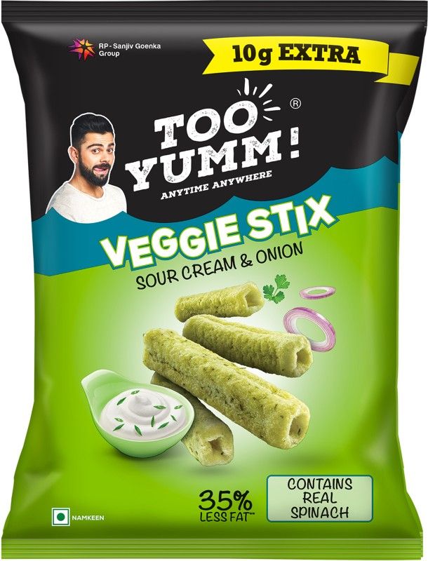 Too Yumm! Veggie Stix Sour Cream and Onion Chips  (65 g)