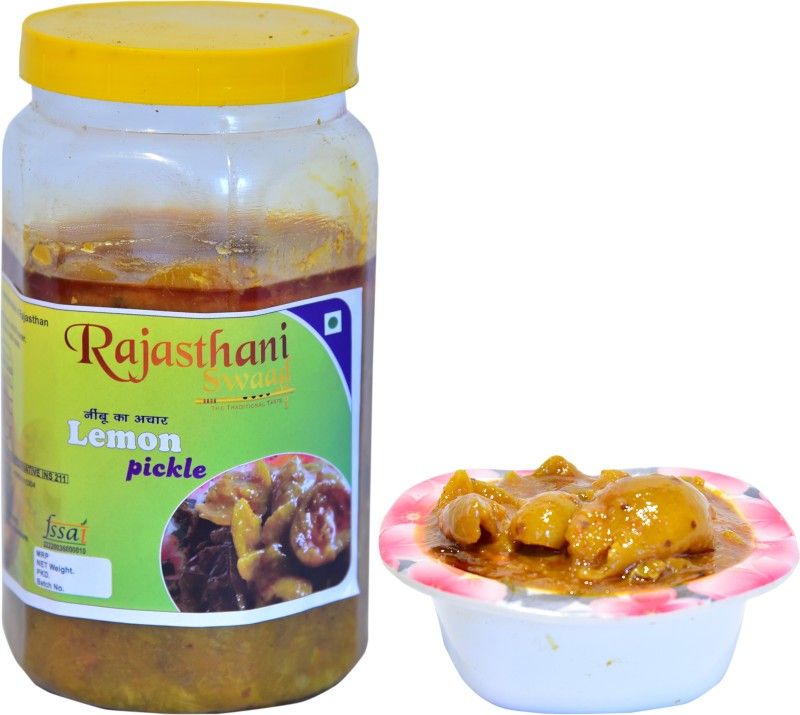 Rajasthani Swaad Nimbu Pickle Homemade Taste Chatpata Lemon Ka Achar Lemon Pickle  (1800 g)