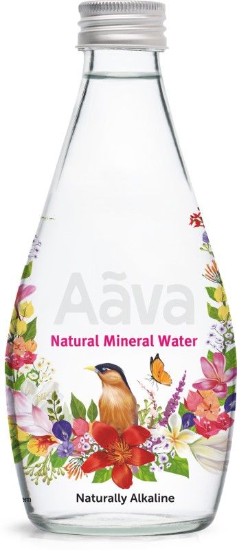 Aava Alkaline pH 8.0+ Natural Mineral Water | Glass Bottles Mineral Water  (8 x 250 ml)