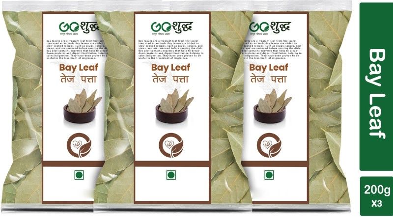 Goshudh Premium Quality Tej Patta (Bay Leaf)-200gm (Pack Of 3)  (3 x 200 g)