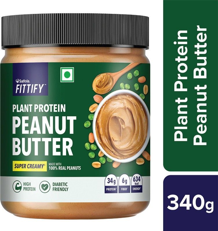 Saffola Fittify Plant Protein Peanut Butter Super Creamy 340 g
