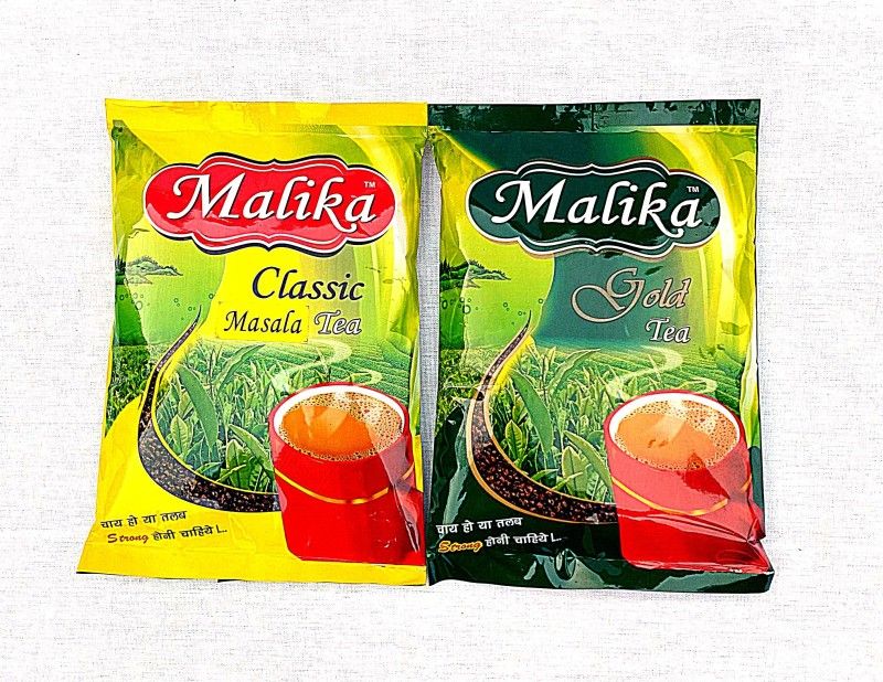 Malika Malika Gold +Masala Masala Tea Pouch  (2 x 250 g)