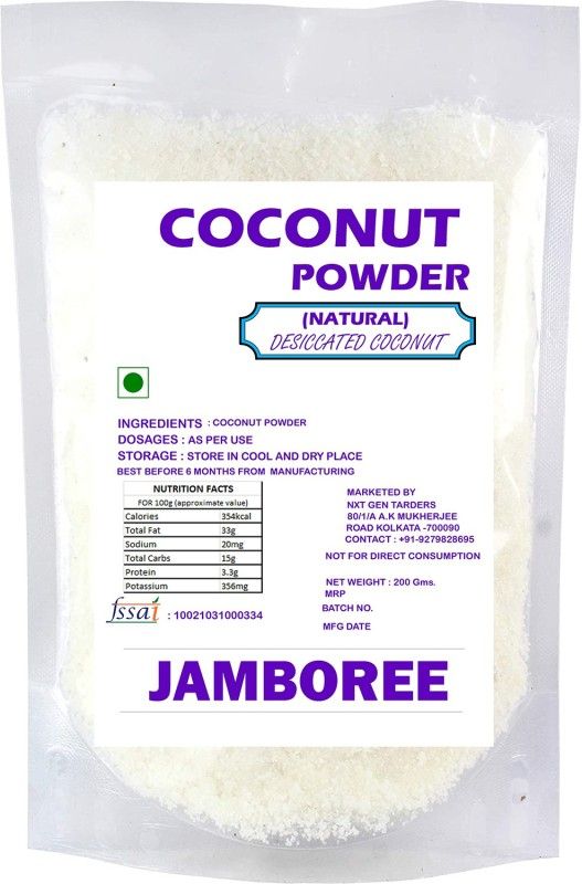 JAMBOREE Desiccated Coconut Powder 200gms Coconut Powder
