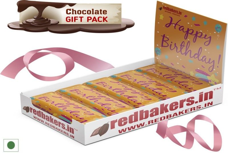 redbakers.in Happy Birthday Dark 5 Chocolates Gift Pack Bars  (125 g)