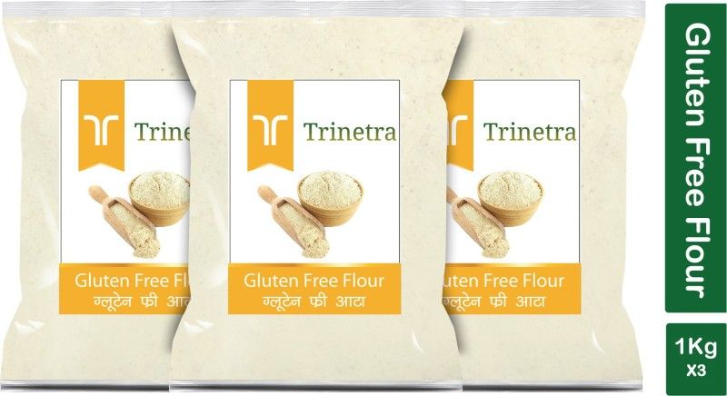 Trinetra Best Quality Gluten Free Atta (Gluten Free Flour)-1Kg (Pack Of 3)  (3000 g, Pack of 3)