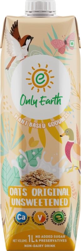 Only Earth Oats Milk Unsweetened  (OATS, 1 L)