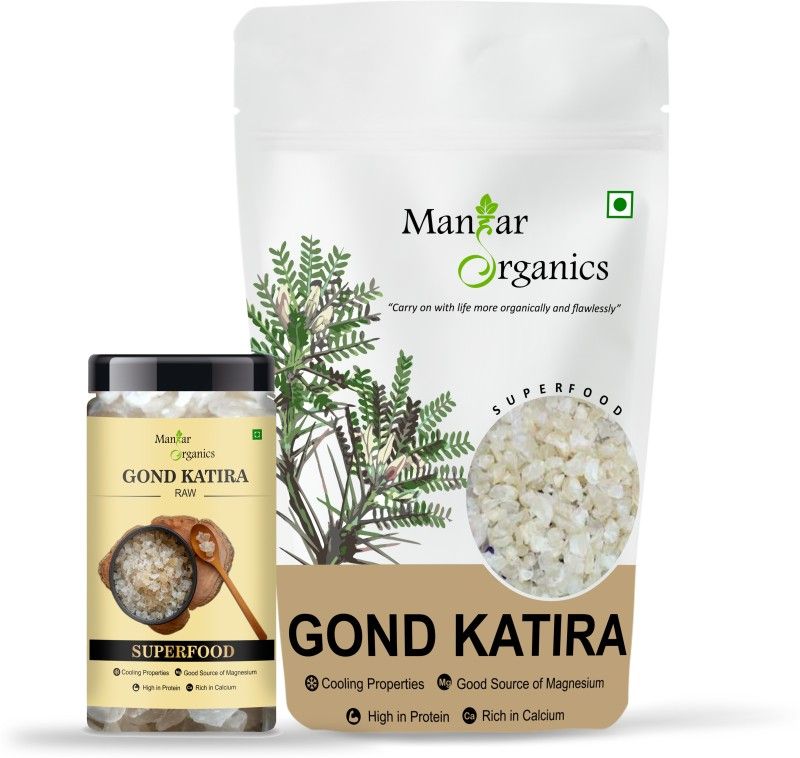 ManHar Organics Gond Katira Pure Organics |Tragacanth Gum| Edible Gum Dried Gum Dried Gum  (1550 g)